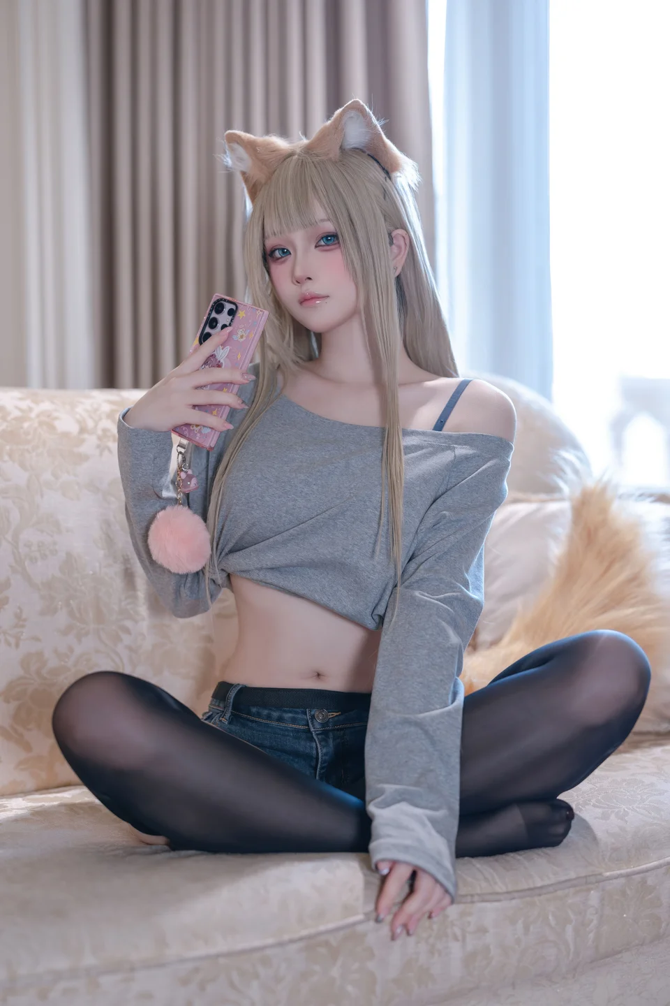 屿鱼 - 黄豆粉 T1 [54P-391MB] tg@simisebaisi 【丝足阁】022.webp